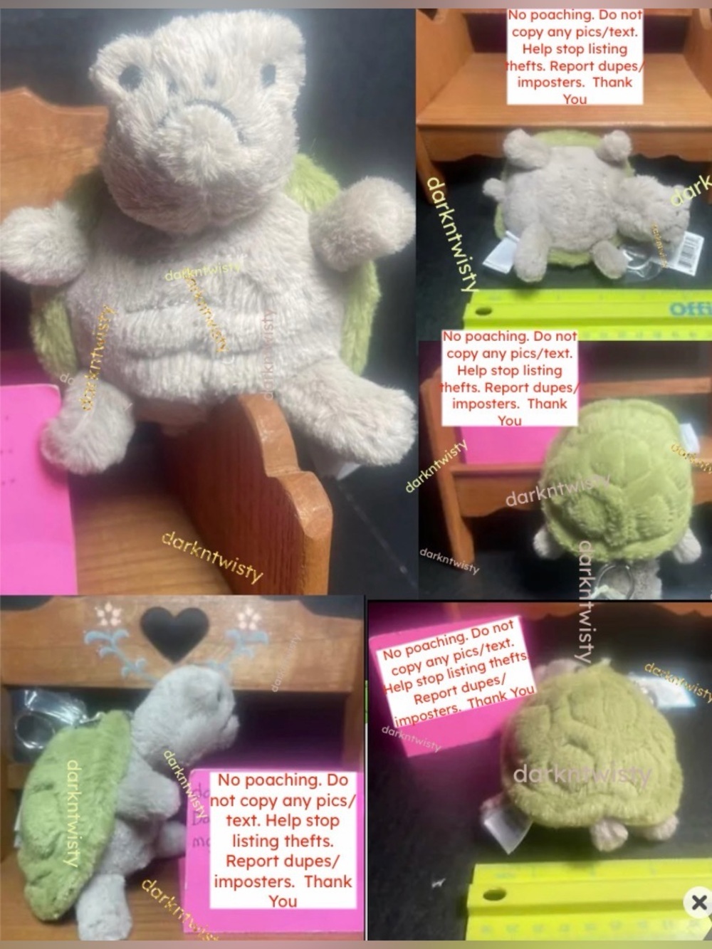BNWT JELLYCAT I AM TIMMY TURTLE BAG CHARM SO ADORABLE - Picture 2 of 15